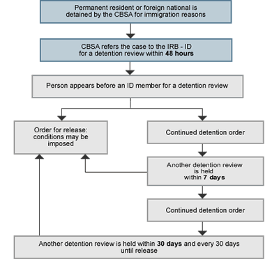 Chart: Detention Review Process